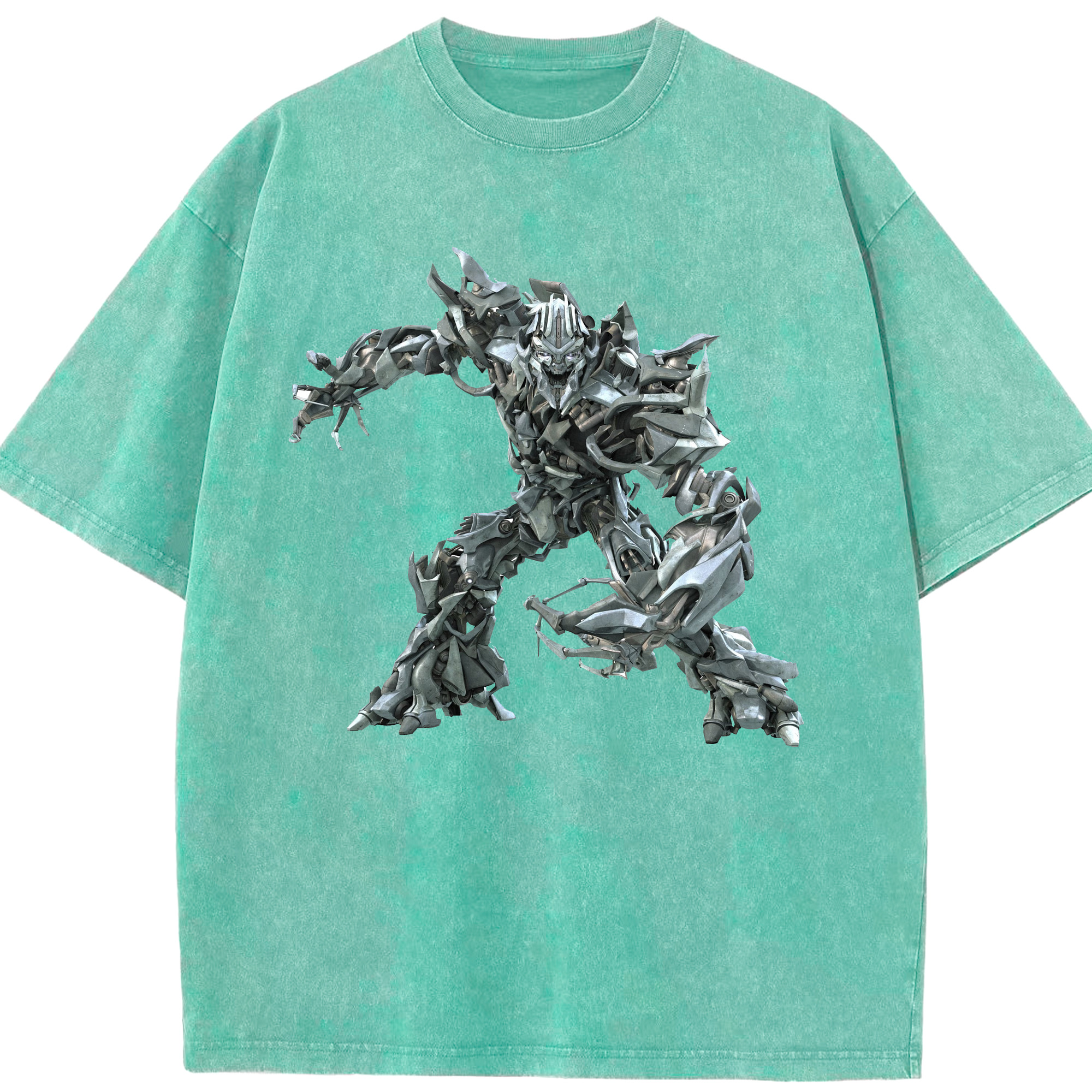 （画像用）  綿100% ヴィンテージ風 半袖Tシャツ（フロントプリント）